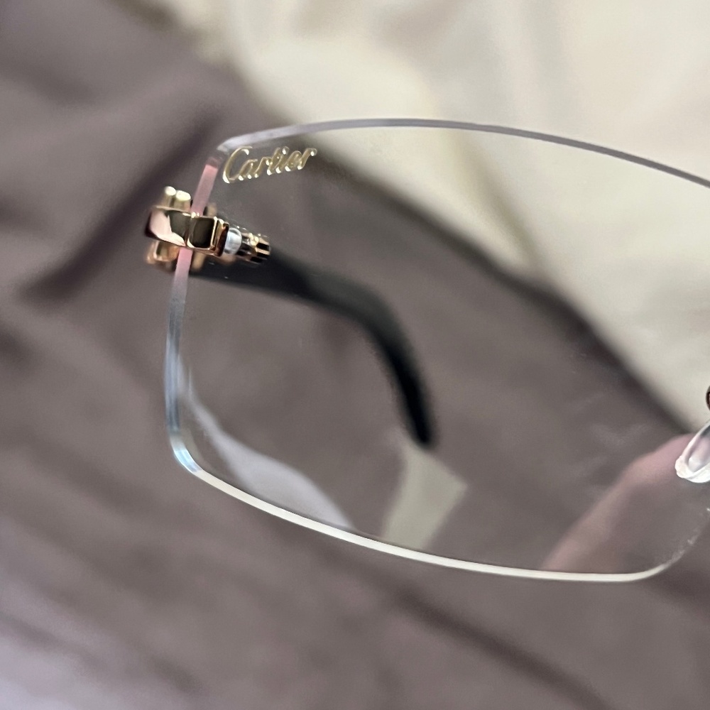 Cartier glasses clear lens white horn frame (WILLING TO NEGOCIATE)